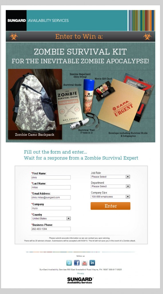 SunGard zombie campaign
