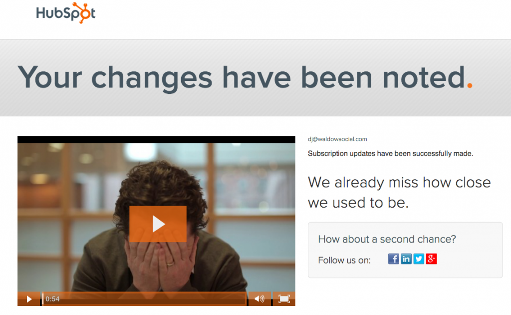 Hubspot Unsubscribe