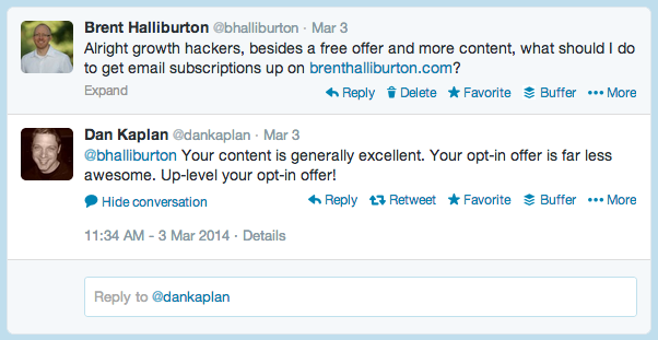 Growth Hackers Reply