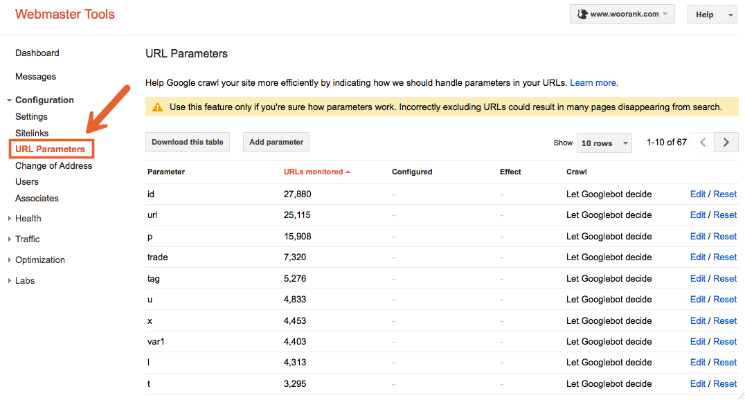 Set URL Parameters on Google Webmaster Tools Set URL Parameters on Google Webmaster Tools