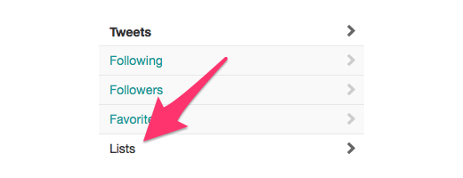 twitter lists