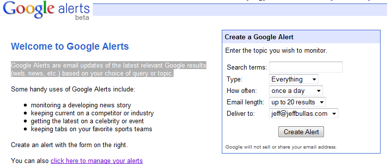 10 Ways To Find Inspiration For Writing Your Blog Google Alert