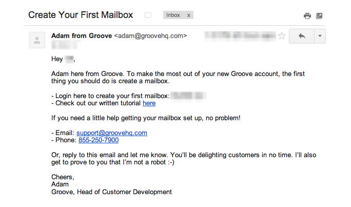 Welcome Email
