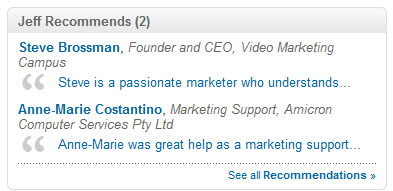LinkedIn Recommendations LinkedIn Recommendations