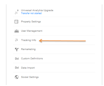 Tracking Info on Google Analytics