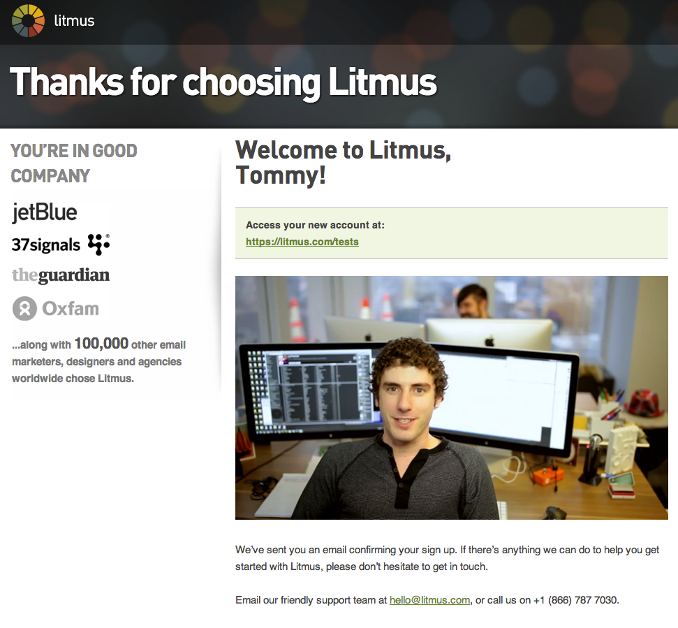 Welcome Litmus