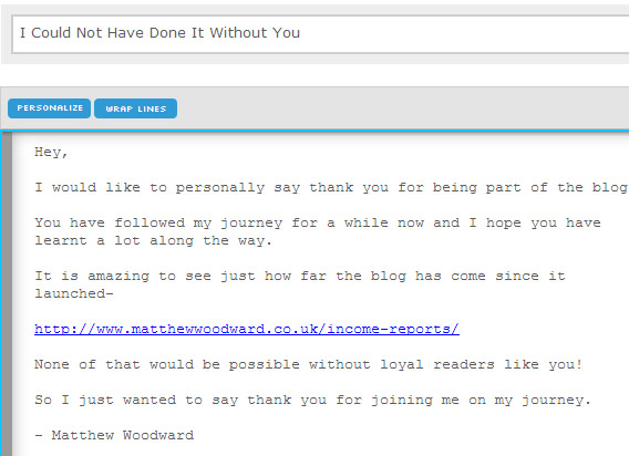 gratitude email template