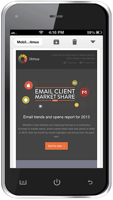 Litmus Mobile Email Example - January 2026