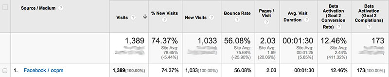 Facebook ads analytics