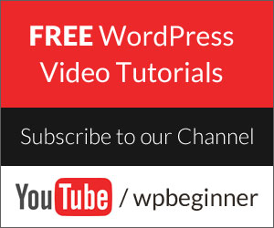 Follow WPBeginner on YouTube