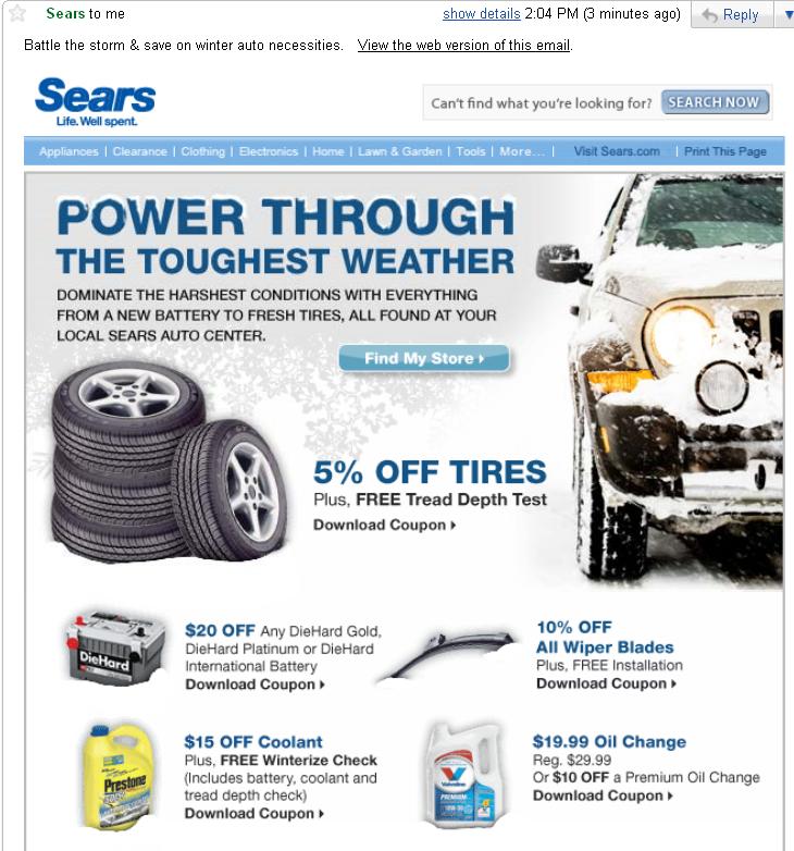 geographically targeted email