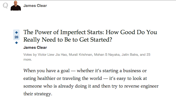 James Clear Quora