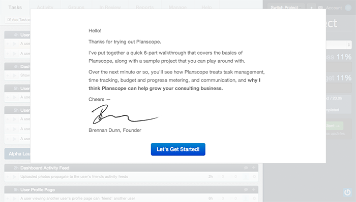 Onboarding Personal Touch