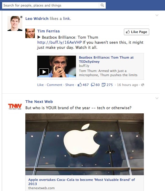 facebook changes - news feed