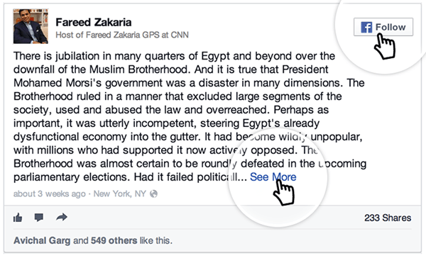 facebook changes - embed follow
