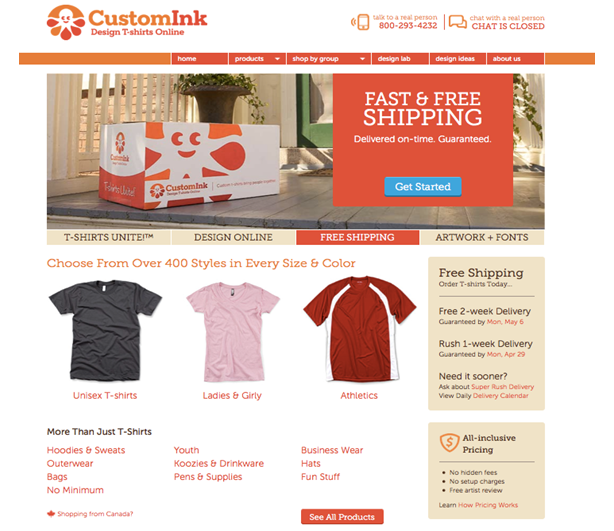 good landing page