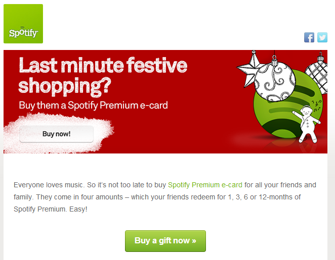 Spotify email