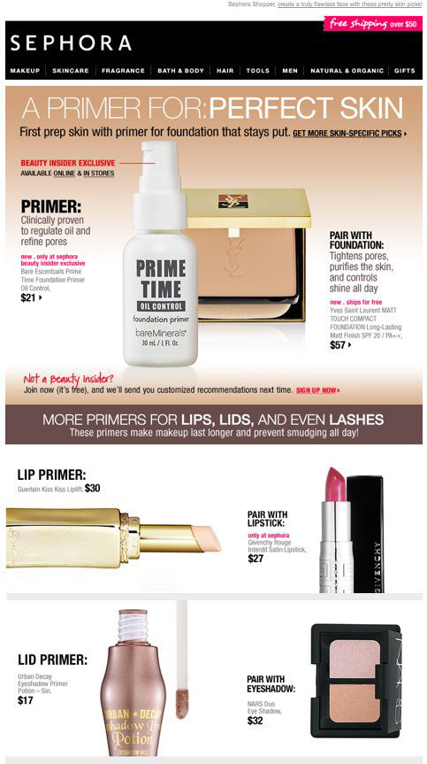 make up mail smaller