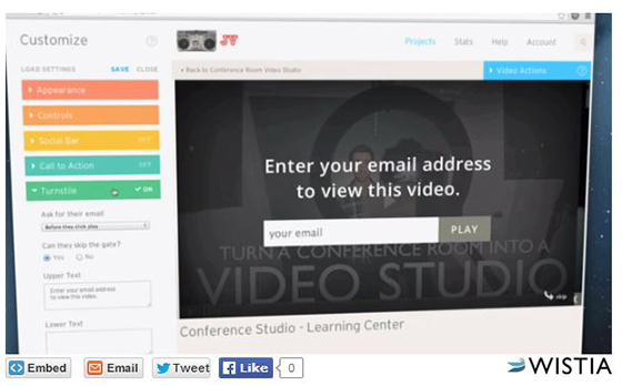 Lead gen examples: Gated video