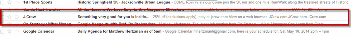 J. Crew Email jcrew-inbox-email