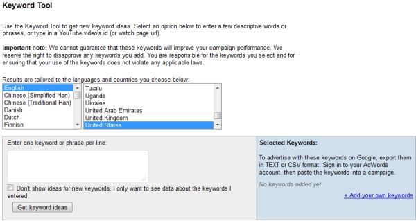YouTube Keyword Tool YouTube Keyword Tool
