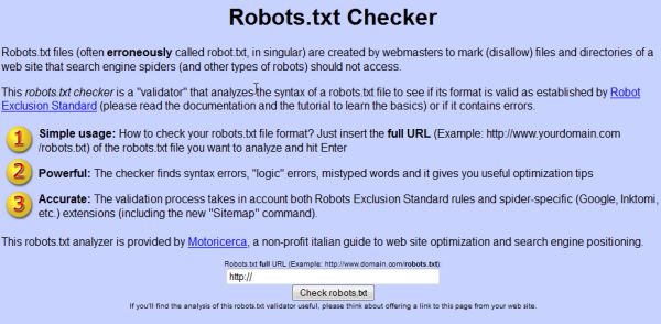 Robots.txt Checker Robots.txt Checker