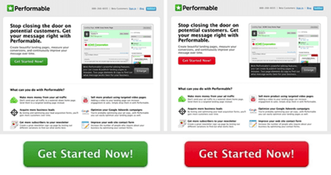 red and green button