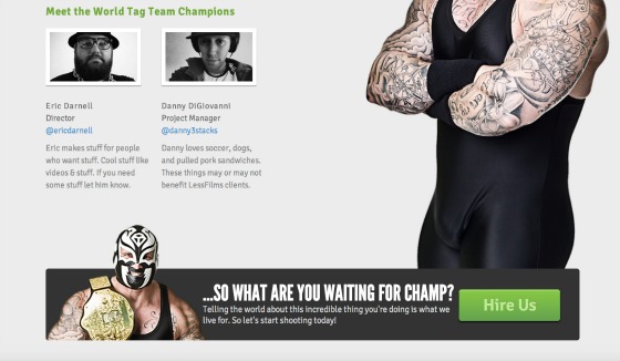 Lead gen examples: About page